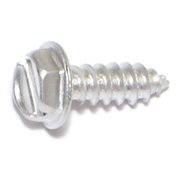 MIDWEST FASTENER Sheet Metal Screw, #8 x 1/2 in, Aluminum Hex Head Slotted Drive, 100 PK 03370